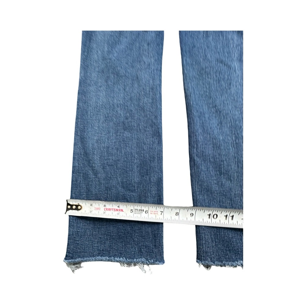 Lucky Brand Jeans Womens 6/28 Blue Sweet Mid Rise Straight Raw Hem Button Fly‎ - Picture 11 of 15